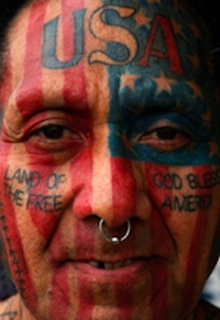 American-Flag-Tattoo-on-Face