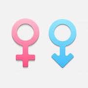 Mars and venus symbols. Vector illustration