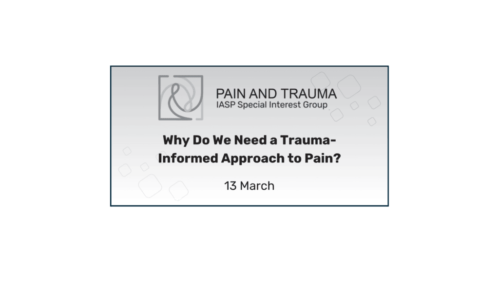 Pain and Trauma Webinar